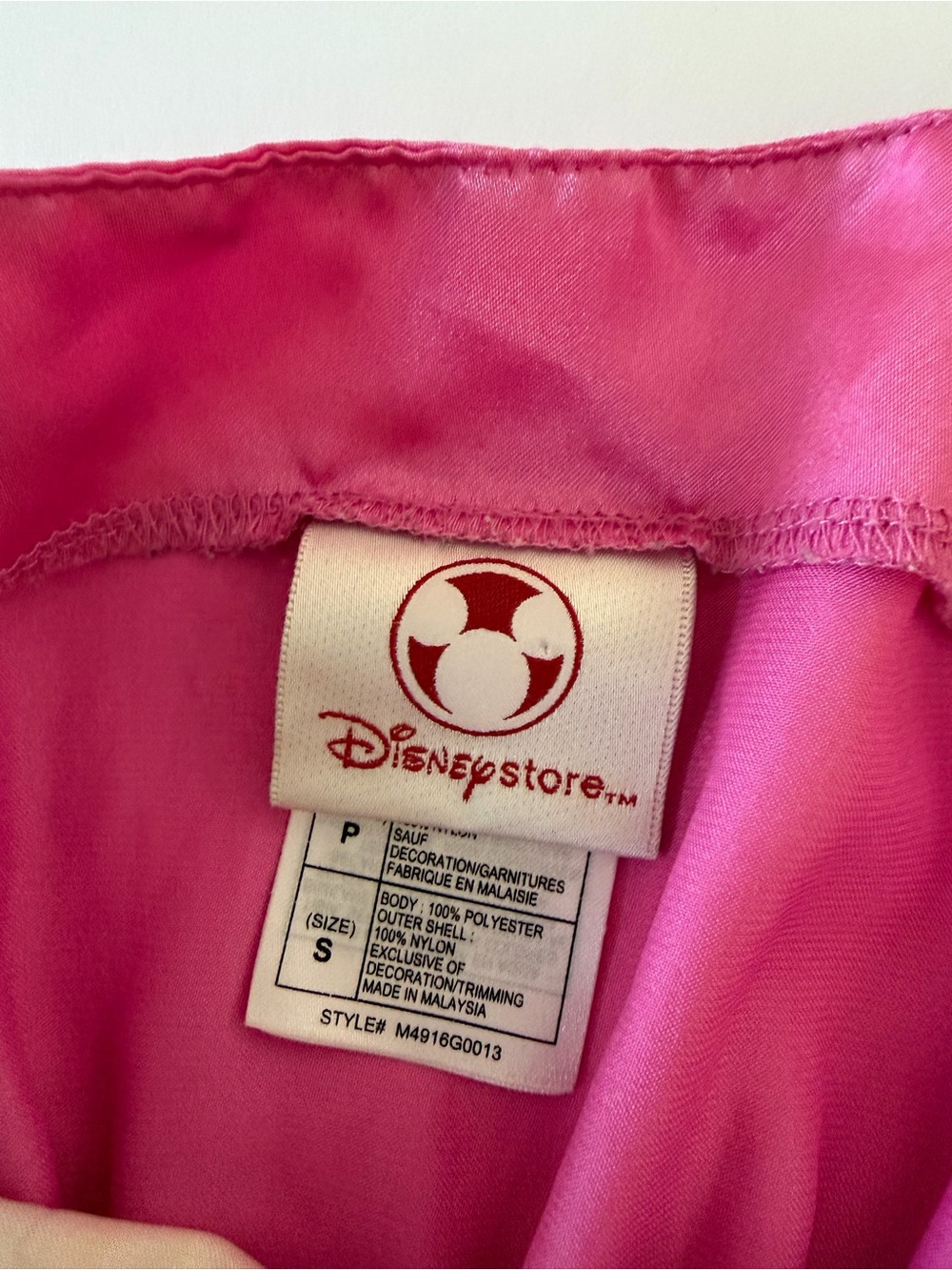 The Disney Store Pink Velour Girls Princess Nightgown Size S (4-5) - Picture 4 of 10